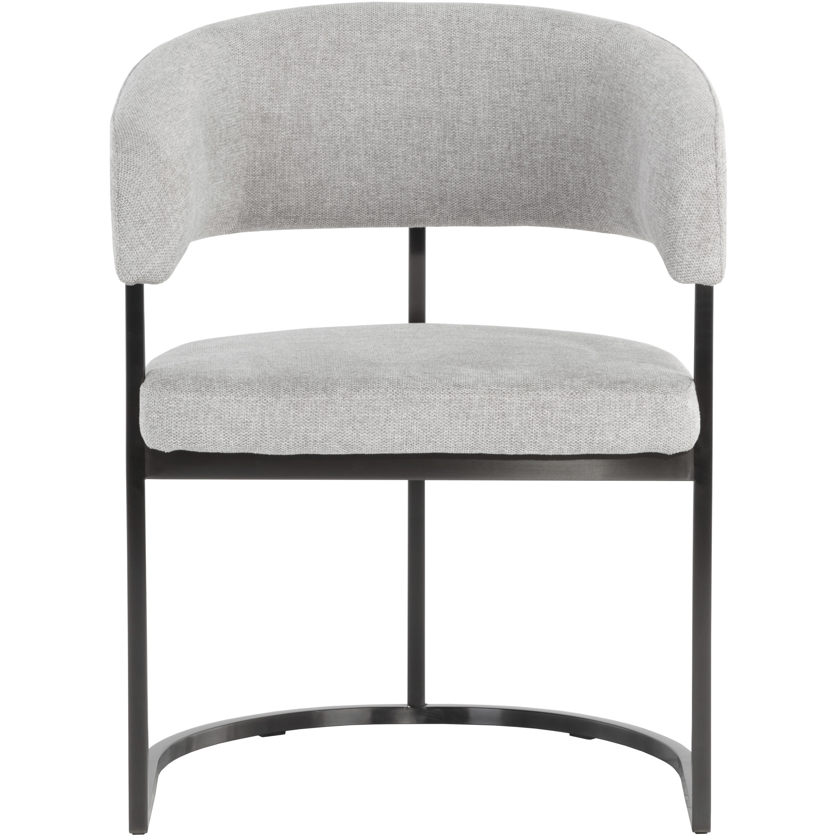 Marris Gunmetal / Belfast Heather Grey Dining Armchair
